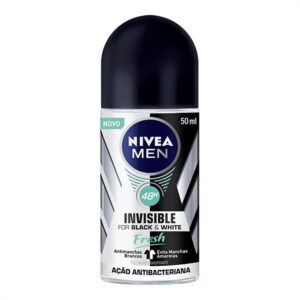 Desodorante Rollon Nivea Men Black e White Fresh Com 50ml