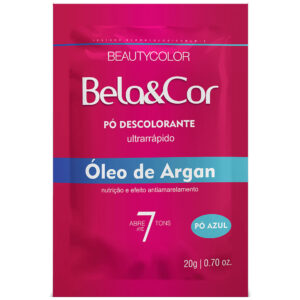 Pó Descolorante Bela&Cor Oleo de Argan Com 20g