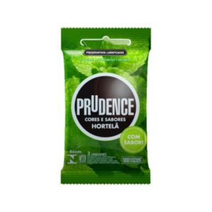 Preservativo Prudence Cor e Sabores Hortela Com 6 Unidades