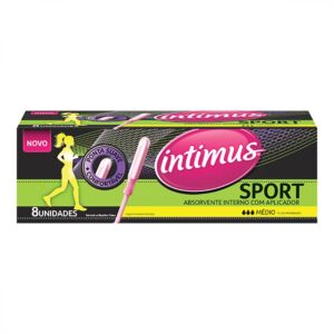 Absorvente Interno Initmus Sports Médio Com Aplicador Com 8 Unidades