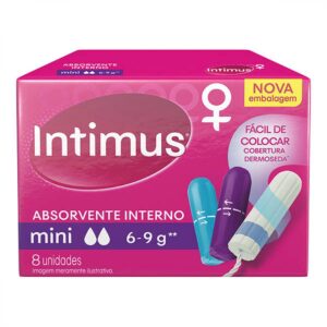 Absorvente Interno Intimus Mini Com 8 Unidades