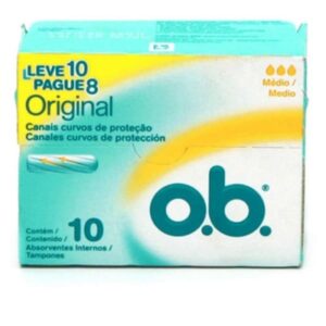 Absorvente Interno OB Original Médio Leve 10 Pague 8 Unidades
