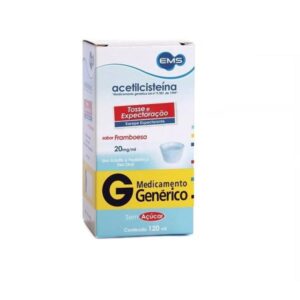 Acetilcisteína 20mg/ml Xarope Com 120ml Ems Genéricos