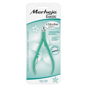 Alicate de Cuticula Merheje Basic Verde Com 1 Unidade