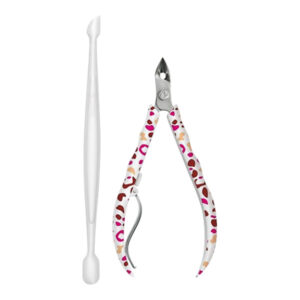 15361835562-7891060969771.jpg Alicate para Cutícula Mundial Flex Ref-758 Com Espátula Decorado Unidade