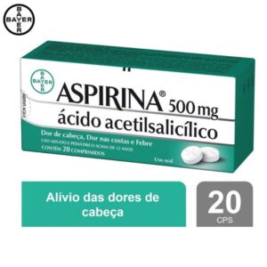 Aspirina 500mg Com 20 Comprimidos Bayer
