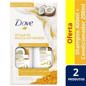 Kit Dove Ritual Reparação Shampoo 400ml + Condicionador 200ml