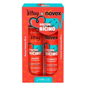 15361835864-7896013569817.jpg Kit Vitay Novex Doctor Ricino Shampoo 300ml + Condicionador 300ml