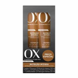 Kit Shampoo + Condicionador OX Nutrição Intensa Com 200ml