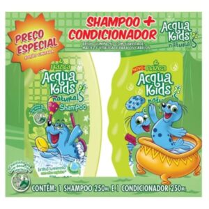Kit Acqua Kids Erva Doce e Hortelã Shampoo 250ml + Condicionador 250ml
