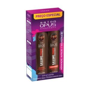 Kit Salon Opus SOS Café Power Shampoo 350ml + Condicionador 350ml