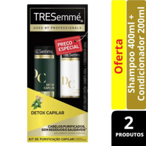 Kit Tresemme Detox Capilar Shampoo 400ml + Condicionador 200ml