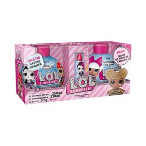 Kit Infantil LOL Surprise! Suave Shampoo 250ml + Condicionador 250ml + Grátis Batom