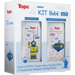 Kit Topz Tom e Jerry Baby Shampoo 200ml + Condicionador 200ml