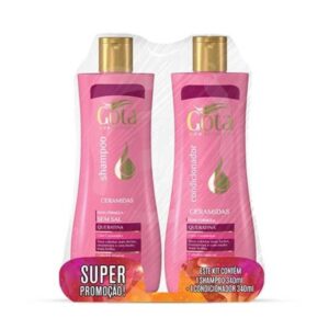 Kit Gota Dourada Ceramidas Shampoo 340ml + Condicionador 340ml