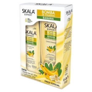 Kit Skala Banana e Bacuri Shampoo 325ml e Condicionador 325ml