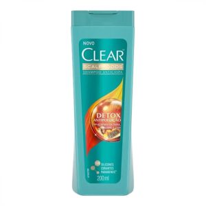 Shampoo Clear Anticaspa Detox Antipoluição Com 200ml