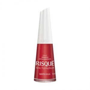 Esmalte Risqué Cremoso Sete Vermelhos Santa Gula Com 8ml
