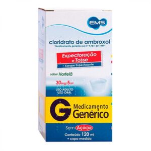 Cloridrato de Ambroxol 6mg/ml Xarope Com 120ml Genéricos