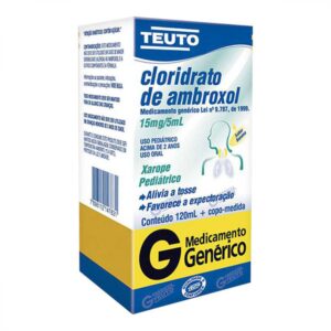 Cloridrato de Ambroxol 3mg/ml Xarope Com 120ml Teuto Genéricos