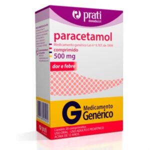 Paracetamol 750mg Com 24 Comprimidos Prati Donaduzzi Genéricos