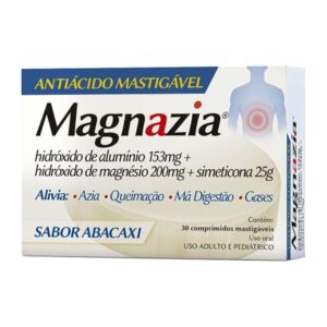 Magnazia Sabor Abacaxi Com 30 Comprimidos Mastigáveis 1Farma