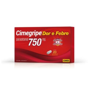 Cimegripe Dor e Febre 750mg Com 20 Comprimidos Cimed