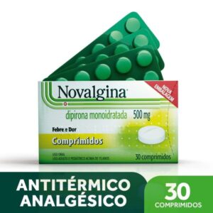 Novalgina 500mg Com 30 Comprimidos Sanofi Medley