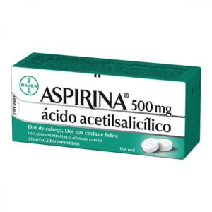 Aspirina 500mg Com 20 Comprimidos Bayer