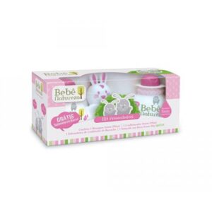 Kit Bebê Natureza Coelho Rosa Shampoo + Condicionador + Sabonete