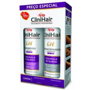 Kit CliniHair Controle de Queda Shampoo 250ml + Condicionador 250ml