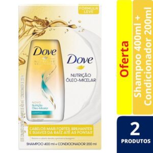 Kit Dove Óleo Micelar Shampoo 400ml + Condicionador 200ml