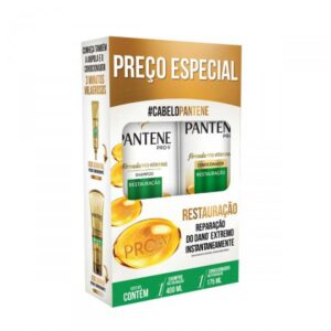 15361837241-7500435128407.jpg Kit Pantene Restauração Shampoo 400ml + Condicionador 175ml