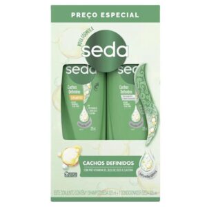 Kit Seda Cachos Definidos Shampoo 325ml + Condicionador 325ml
