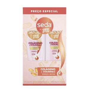 Kit Shampo Seda By Niina Secrets Colágeno e Vitamina C Com 325ml