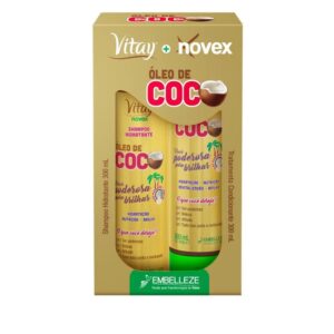Kit Shampoo e Condicionador Vitay + Novex Oleo de Coco Com 300ml