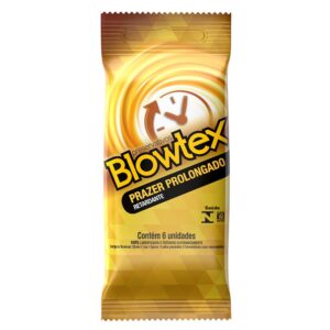 Preservativo Blowtex Retardante Com 6 Unidades