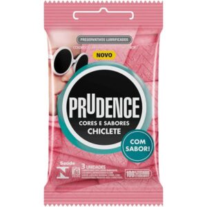 Preservativo Prudence Chiclete Com 3 Unidades