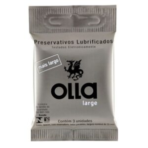15361838100-7896222717931.jpg Preservativo Olla Large Com 3 Unidades