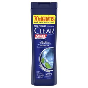 Shampoo Clear Men Ice Cool Menthol Com 400ml