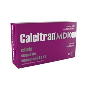 Calcitran MDK Suplemento Vitamínico Com 30 Comprimidos Farmoquimica