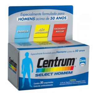 15361838580-7891045043472.jpg Polivitamínico Centrum Homem 50+ Select Com 30 Comprimidos