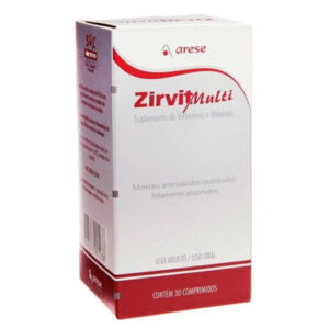 Polivitamínico Zirvit Multi Com 30 Comprimidos Arese