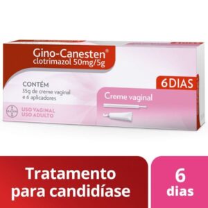 Gino-Canesten 10mg/g Creme Vaginal Com 35g Com 6 Aplicadores Bayer