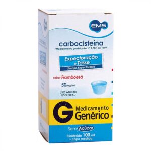 Carbocisteína 50mg/ml Xarope Com 100ml Ems Genéricos