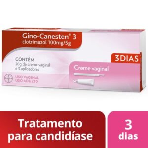 Gino-Canesten 20mg/g Creme Vaginal Com 20g Com 3 Aplicadores Bayer