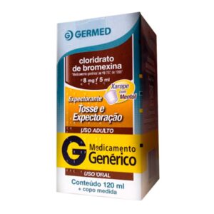 Cloridrato de Bromexina 1,6mg/ml Xarope Com 120ml Germed Genéricos