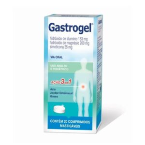 Gastrogel Com 20 Comprimidos Mastigáveis Medquimica