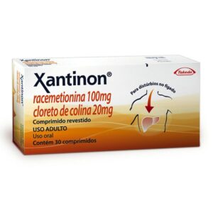 Xantinon 100mg + 20mg Com 30 Comprimidos Takeda