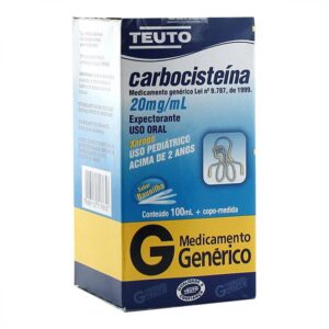 Carbocisteína 20mg/ml Xarope Com 100ml Teuto Genéricos